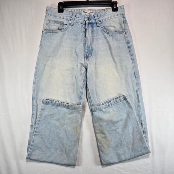 Bershka Other - Bershka Carpenter Jeans Mens 30‎ Light Wash Denim Straight Leg Utility Pants